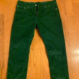 Levi’s 511 Green Corduroy Pants
